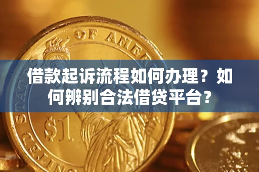 武汉借款起诉流程如何办理？如何辨别合法借贷平台？