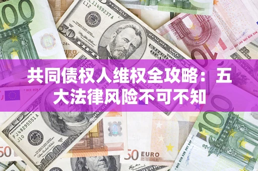 武汉共同债权人维权全攻略：五大法律风险不可不知
