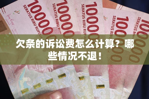 武汉欠条的诉讼费怎么计算？哪些情况不退！