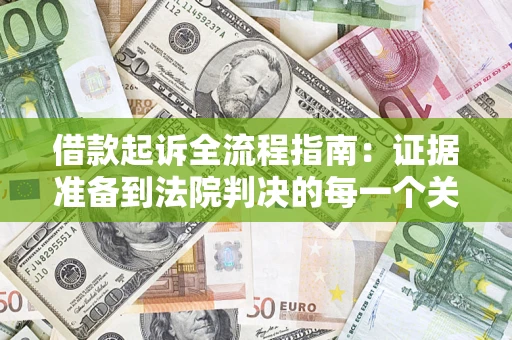 武汉借款起诉全流程指南：证据准备到法院判决的每一个关键步骤