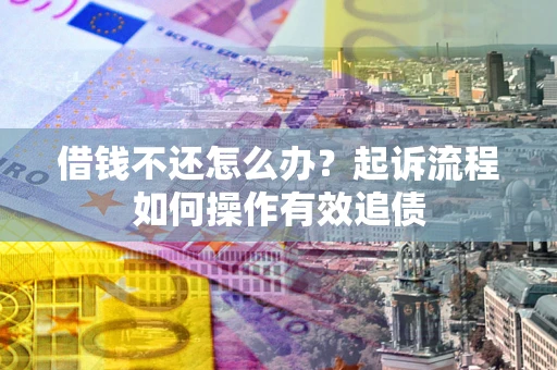 武汉借钱不还怎么办？起诉流程如何操作有效追债