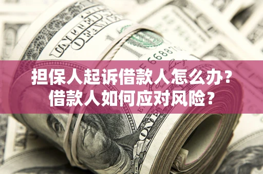 武汉担保人起诉借款人怎么办？借款人如何应对风险？