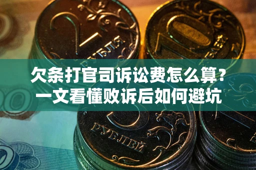 武汉欠条打官司诉讼费怎么算？一文看懂败诉后如何避坑