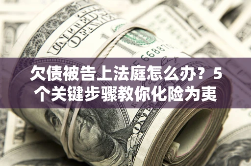 武汉欠债被告上法庭怎么办？5个关键步骤教你化险为夷
