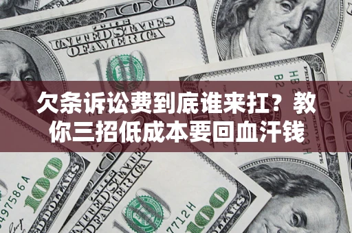 武汉欠条诉讼费到底谁来扛？教你三招低成本要回血汗钱